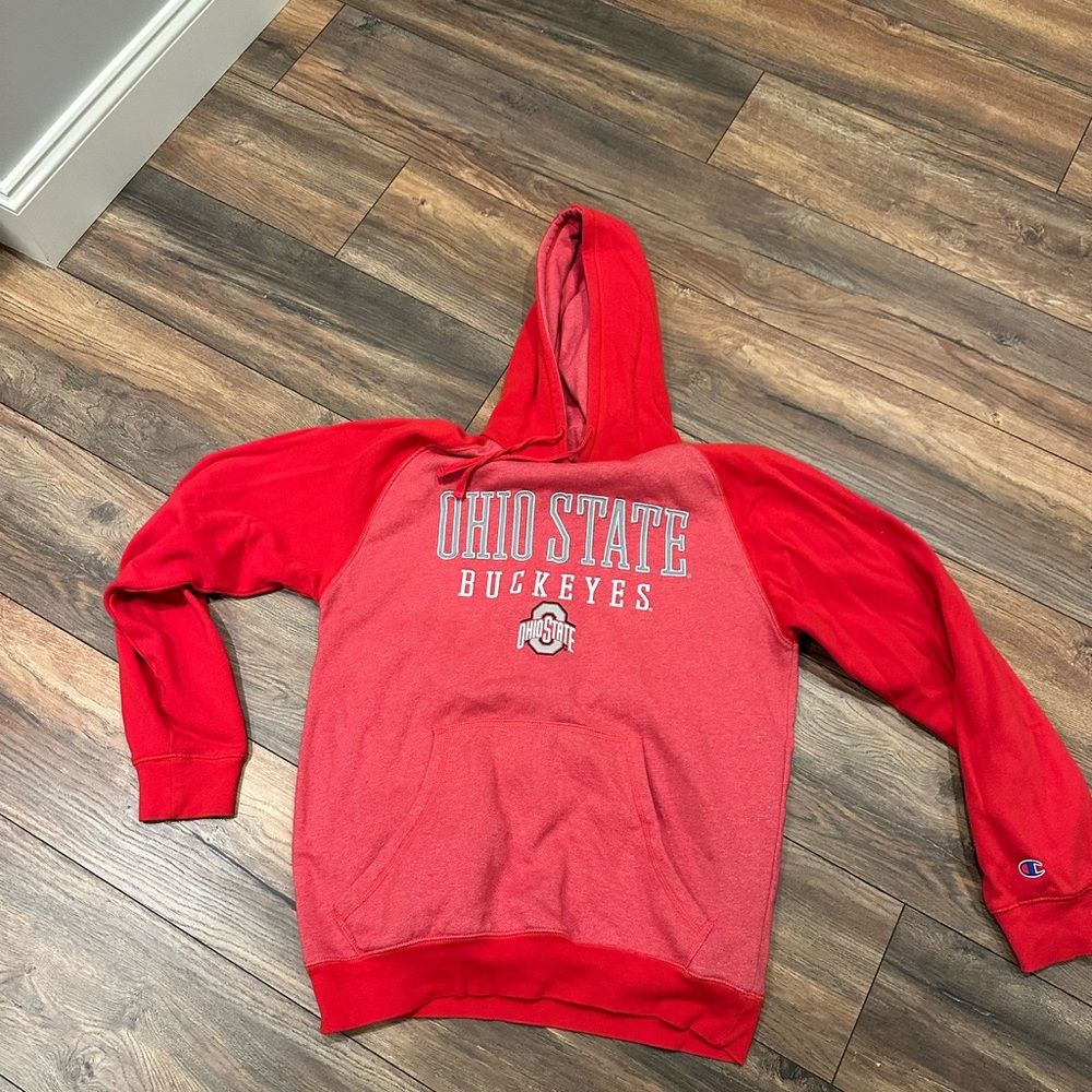 Champion Red Ohio State Hoodie